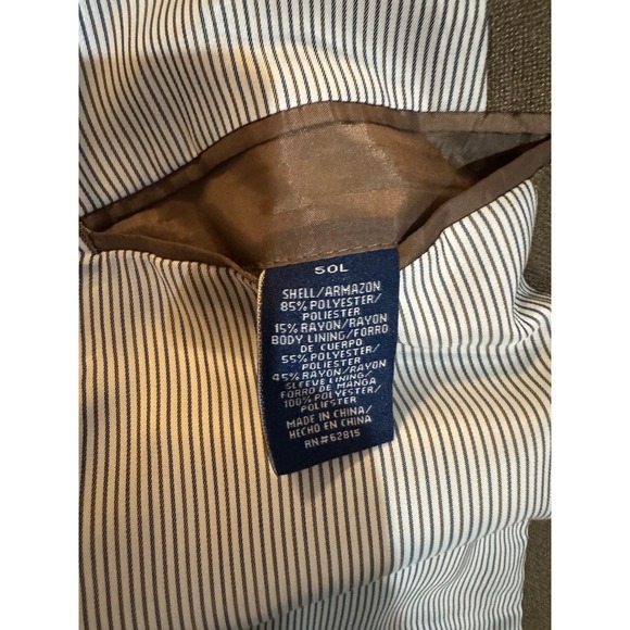 Stafford Essentials Brown Blazer Two Button Sport Coat  Size‎ 50L 50L - Picture 11 of 15